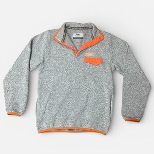SUMMIT KICK OFF COLLECTION GREY/ORANGE PULL OVER! CLEMSON UNIVERSITY. Medium